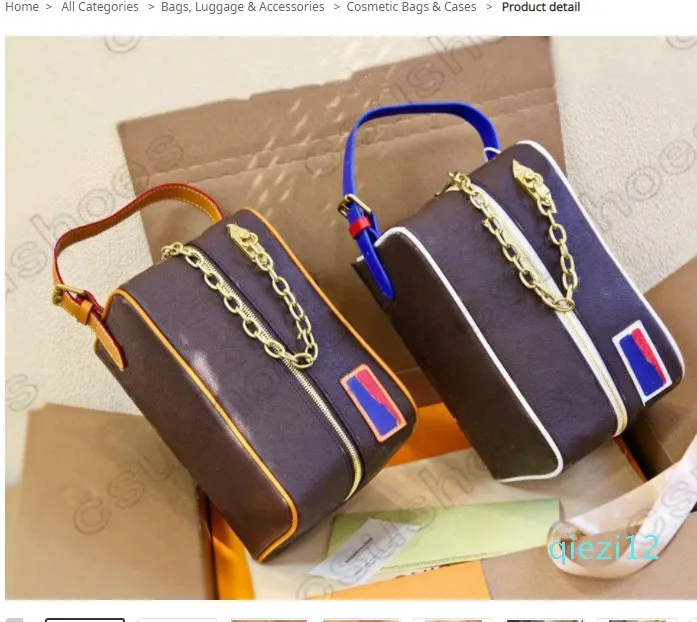 Cloakroom Dopp Kit Bage Cosetic Bag Poche Toilette M45588 حصري أصعب قطعة للحصول