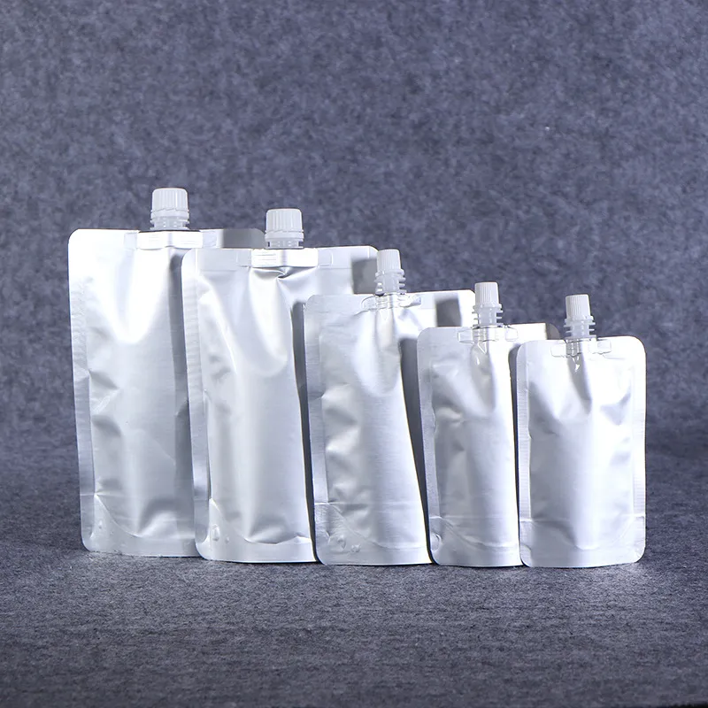 Doypack 150ml 250ml 350ml 500ml Aluminiumfolieflaskor Stand Up pip Vätskepåse Dryckespaket Pressa Dryckpipar Påse 756 B3