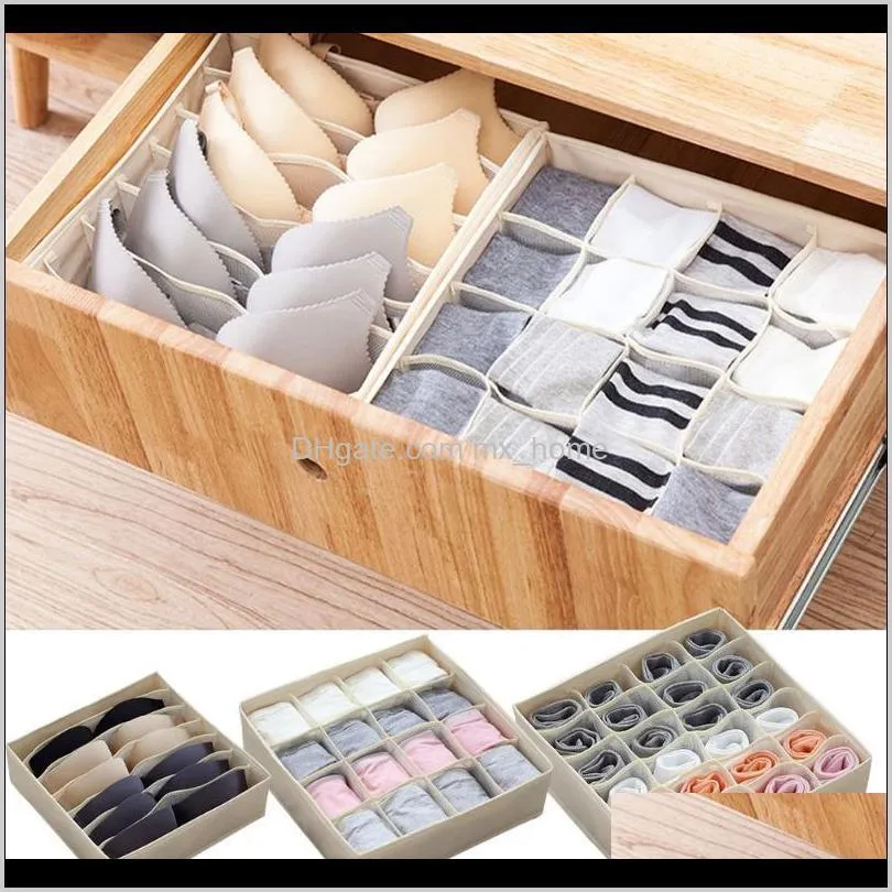 foldable bra drawer space saving underwear storage box ties socks washable container portable solid classify closet organizer drawers