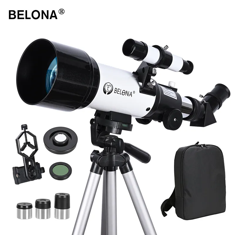 Telescopio Astronómico Profesional 70400 HD Con Trípode, Monocular