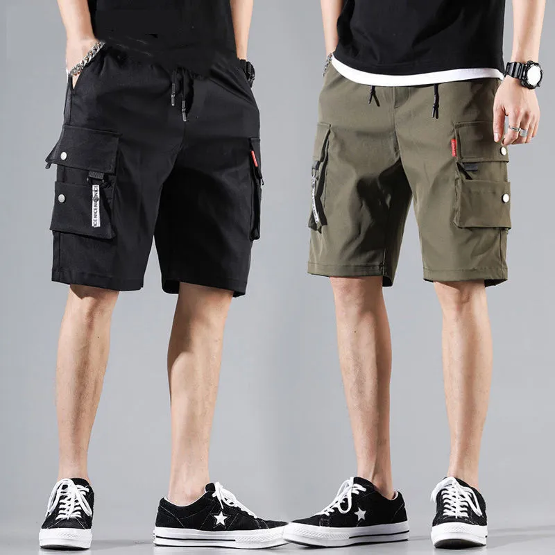 2021 мужские шорты японские комбинезоны шорты повседневные брюки свободные студенческие шорты