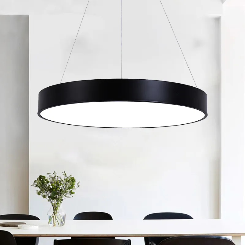 Round Led Panel Hanglampen 18W 24W 36W AC85-265V Office Restaurant Pendant Lights