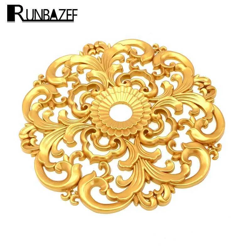 RUNBAZEF Decorative Materials Floral Furniture Background Wall Decked With European Lamp Pool Ceiling Decoration Accessories 210607