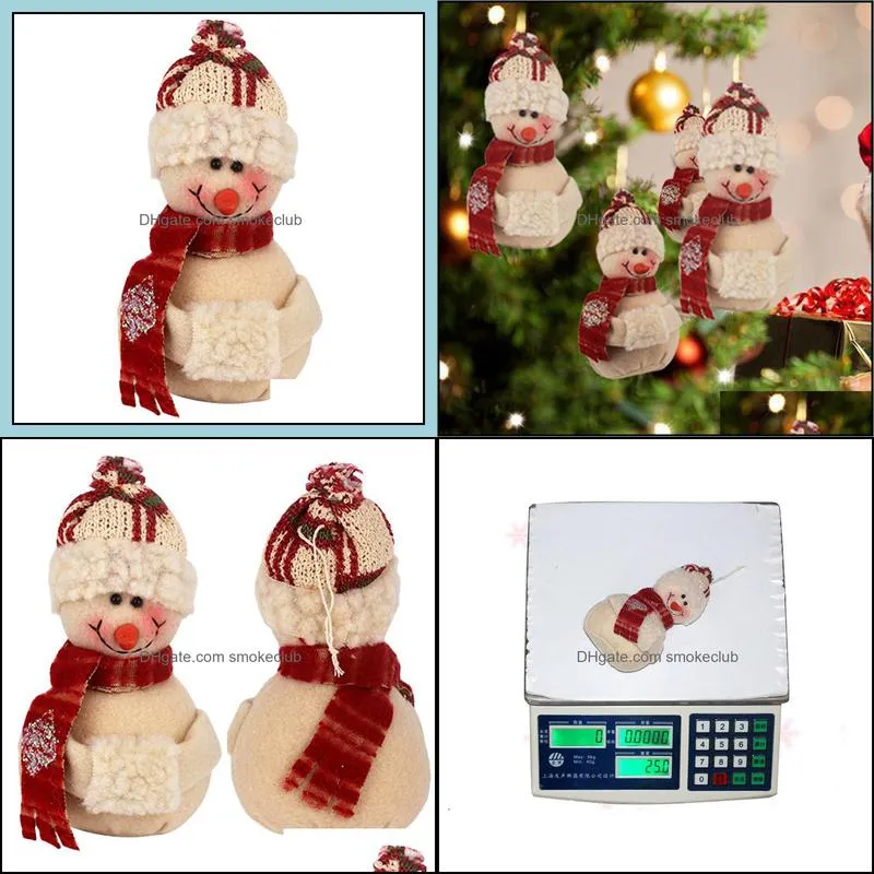 Chuangda Order Christmas Snowman Tree Pendant Plush Puppet Home Decoration 008