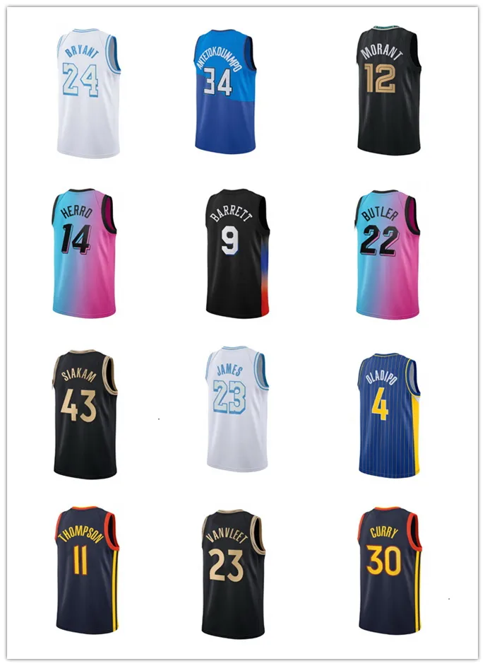 Basketbol formaları 24 bryant 30 curry best sports 9 barrett yerel çevrimiçi mağaza 12 morant 8 LAVINE 11thompson 23 vanvleet 14 herro 7 lowry 43 siakam 22 butler men best