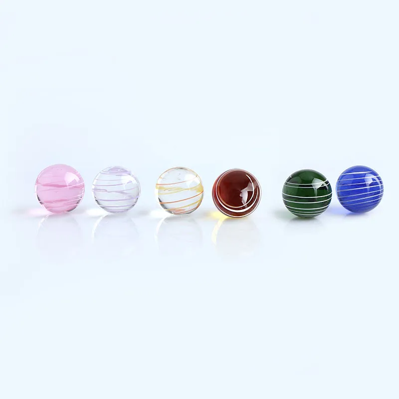 Курительные принадлежности Dihcro Beads Красочные шарики Terp Screw Set 20mm 14mm 22mm Glass Pearls Suit For Slurper Quartz Banger
