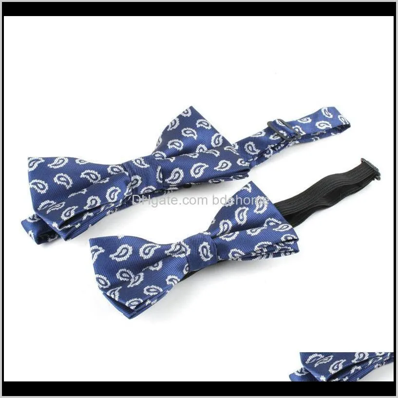 linbaiway adult children bow tie set polyester jacquard men`s striped bowtie boys grils baby children bowtie set custom logo1