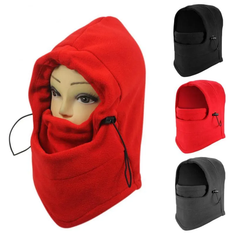 1 Pz Inverno Caldo Berretti In Pile Cappello Per Uomo Donna Bandana Scaldacollo Balaclava Maschera Unisex Ciclismo Escursionismo Sciarpa Cappelli Outdoor