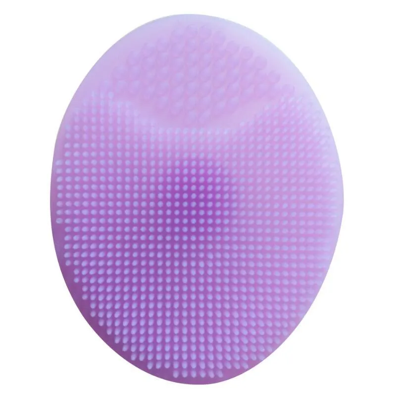 Facial Exfoliating Brushes Infant Baby Soft Silicone Wash Face Cleaning Pad Skin SPA Bath Scrub Cleaner Tool RH2450
