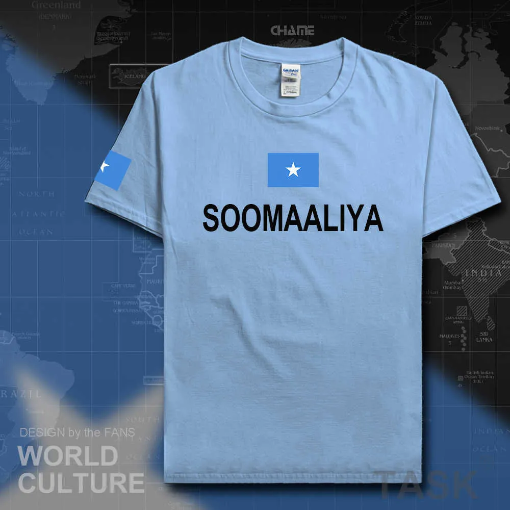 Somalia Somali T Shirt Fashion Jersey Nation Team 100% Bomull T-shirt Kläder Tees Country Sporting Gym SoomaAliya Som So X0621