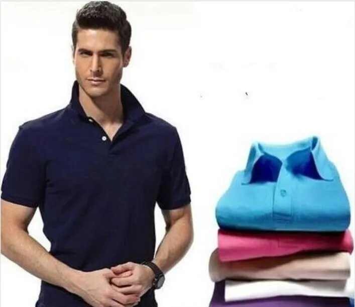 Designer varumärke kläder män polo skjorta hög kvalitet stor liten häst krokodil broderi logo kortärmad sommar casual bomull polos t-tröjor W4
