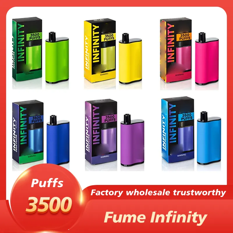 Fumed INFINITY Disposable E cigarettes 1500mah Battery Capacity 12ml With 3500 puffs Extra ULTRA Vape Pen 100% High Quality Vapors Vs Elf Bar Wholesale