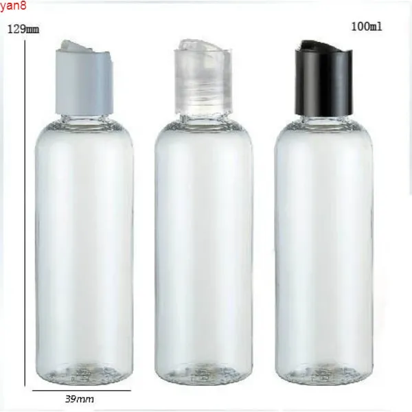 24 x 100ml Dysk Cap Cosmetics Cosmetics Plastic Container Clear Round Ramię Butelki Soap Szampon