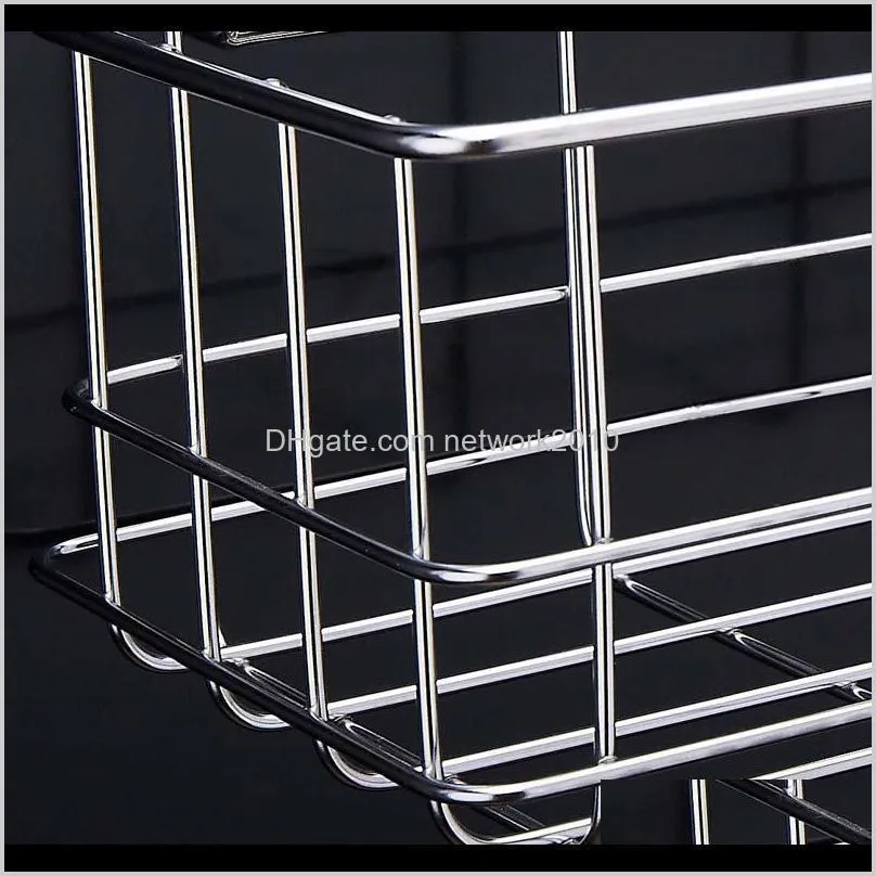 304 stainless steel strong suction shower basket dual sucker bathroom shelf washing room kitchen corner basket wall mounted rack