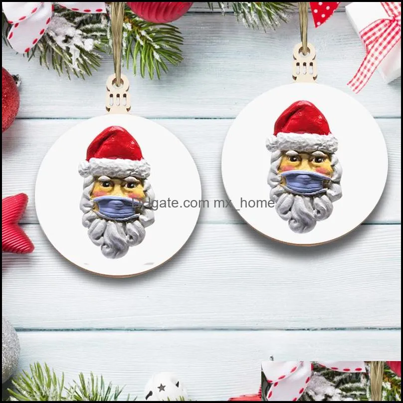 2020 Christmas Ornaments Wood Hanging Decoration Gift Product Personalized Family Christmas Tree Pendant DHL Free Shipping