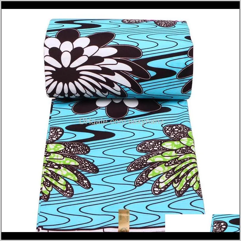 2021 national style polyester wax prints fabric ankara binta real wax high quali shippingty 6 yards african fabric for party