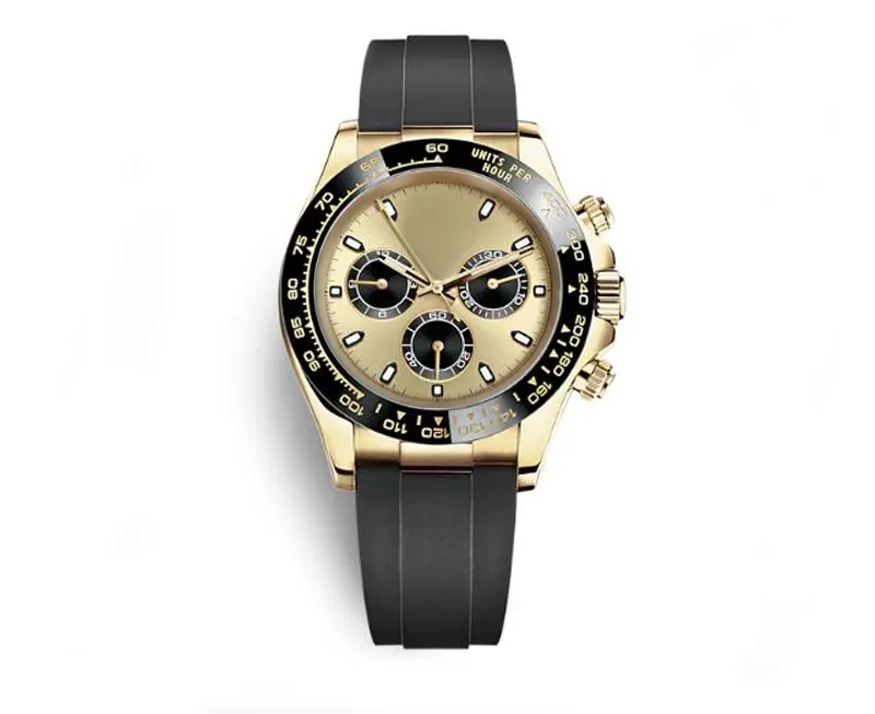 U1 ST9 hommes montre concepteur automatique mouvement mécanique balayage céramique lunette bracelet en caoutchouc étanche hommes montres