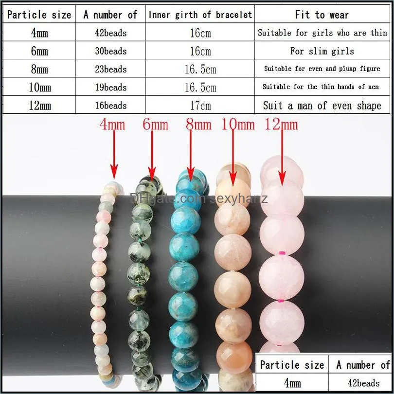 Ling Xiang 6/8/10mm Natural Jewelry Watermelon Crystal Bracelet Be Fit For Men And Women Giving Presents Self Use Beaded, Strands