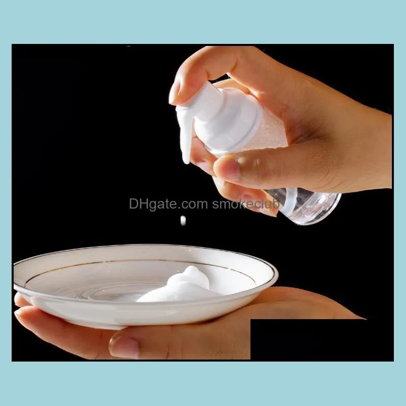 50ML G Foaming Dispensers Pump Soap Bottles Refillable Liquid Dish Hand Body Soap Suds Travel Bottle SN4194