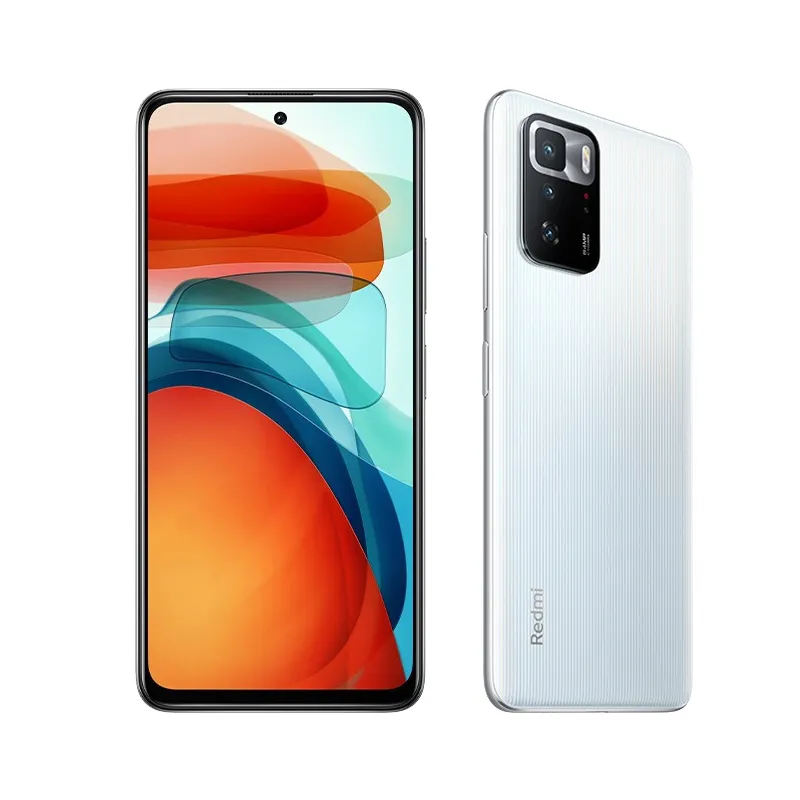 オリジナルXiaomi Redmi Note 10 Pro 5G携帯電話8GB RAM 128GB 256GB ROM MTK 1100 Android 6.6 "フルスクリーン64MP AI NFC IP53 5000MAH FACE ID指紋スマート携帯電話