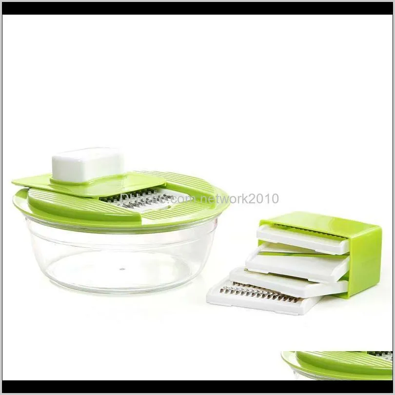 vegetable slicer multifunctional veggie cutter shredder mandoline slicer potato carrot grater with 4 interchangeable blades kitchen