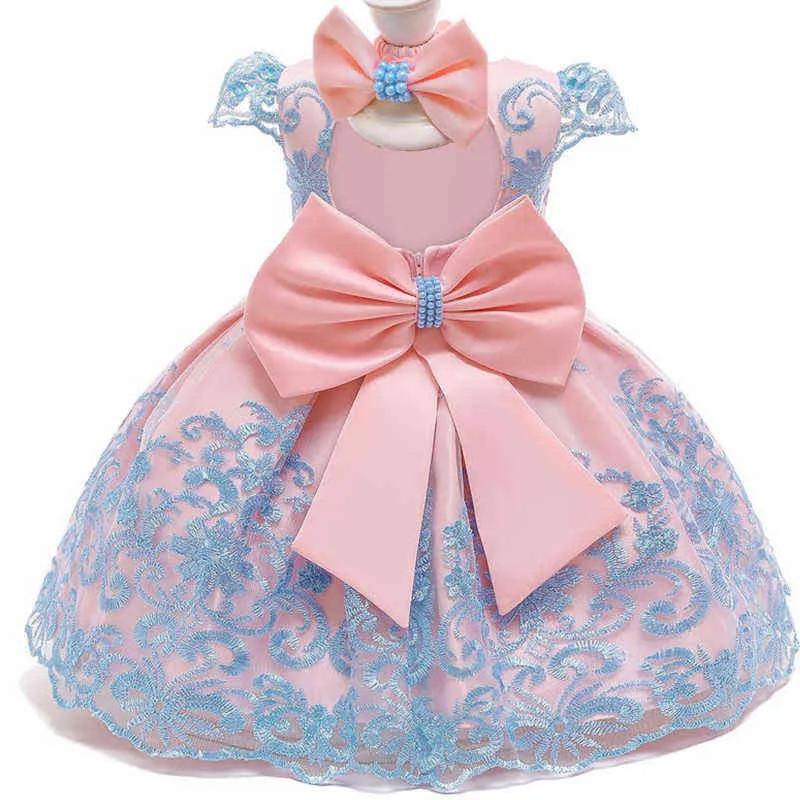 Robe de premier anniversaire pour 1 2 ans bébé filles dentelle fête robe de princesse Costume de Noël nouveau-né bébé 1er robe de baptême G1129