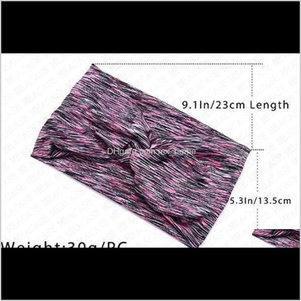 sports headband with button for face mask women hair wraps wide bands gym sweat hairbands holder elastic hairlace hair accessories