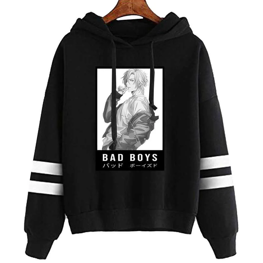 2020 Fashion Banana Fish Hoodies Streetwear Sad Boys Pullover Sweatshirt Men Mode Höst Vinter Hip Hop Hoodie Pullover Y0804
