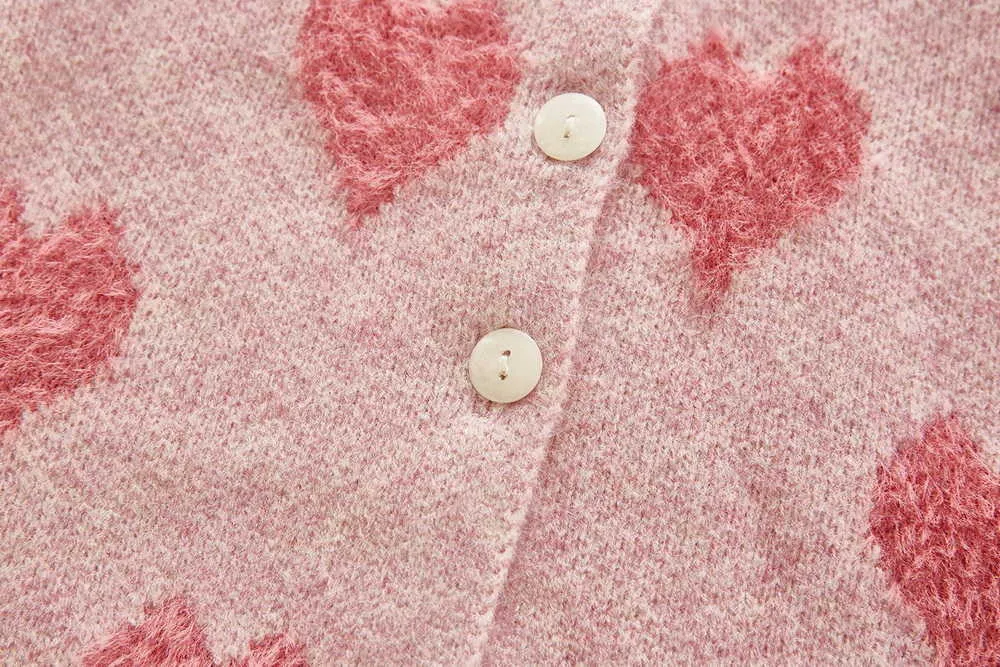 120-11-Love Heart Baby Girl Sweater Romper