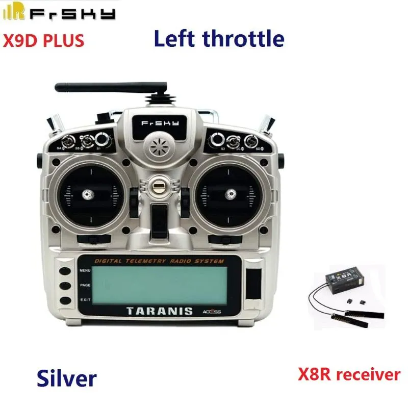 FrSky X9D Plus 2021 Transmitter 2.4G 16CH ACCST Taranis With X8r Receiver For RC Model FPV Smart Home Control
