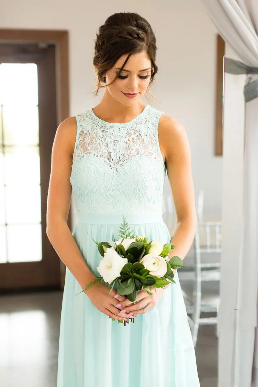 slim fit dress slacks Tiered Halter Maxi Dress in Mint Green | Wedding Guest & Formal Gown |  Sleeveless Ruffle A-Line Chiffon | Criss-Cross Back Long Summer Dress main image 1