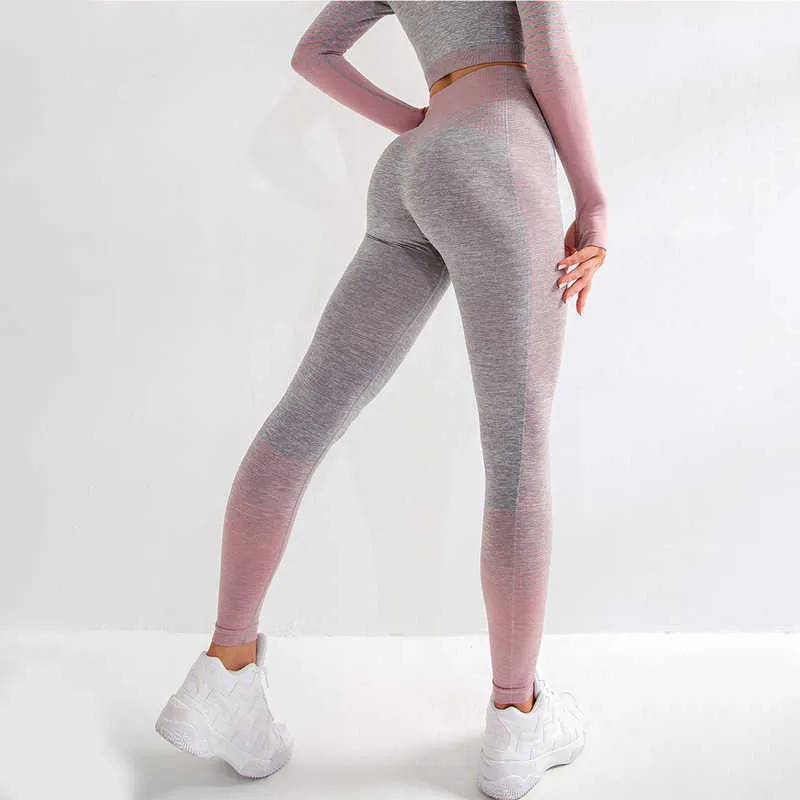 NORMOV Striped Patchwork High Waist Push Up Seamless Workout Leggings For  Women Fashionable Ankle Length Spandex Legging For Fitness And Casual Wear  Seamless Design 210925 From Luo03, $14.1