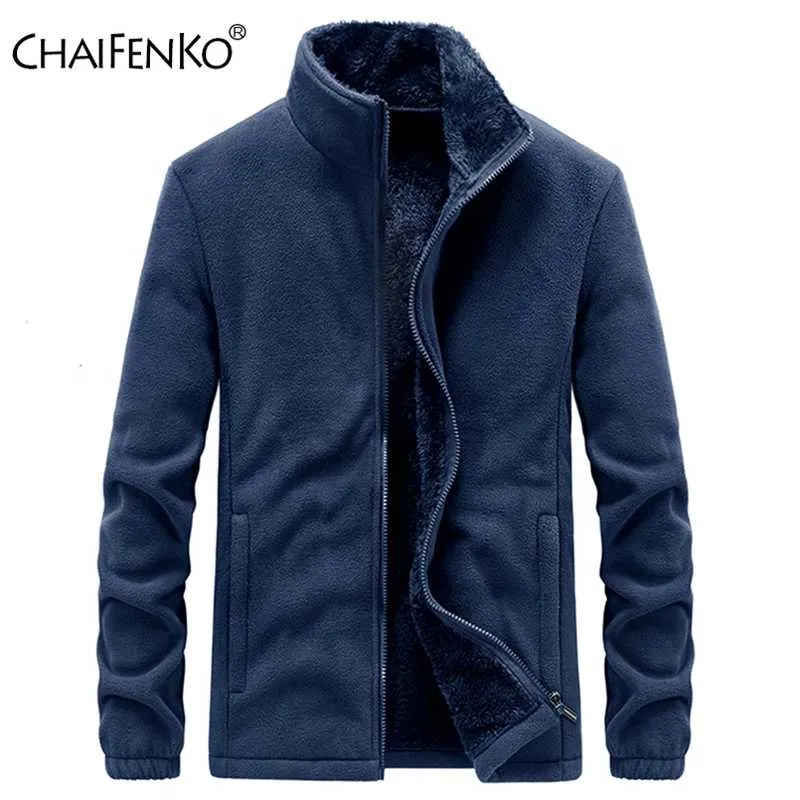 Chaifenko Зимний флисовый куртка Parka Part Meen Spring Повседневная бомбардировщик Военная густая Толстая Теплая Тактическая армейка Куртка Мужчины 210927