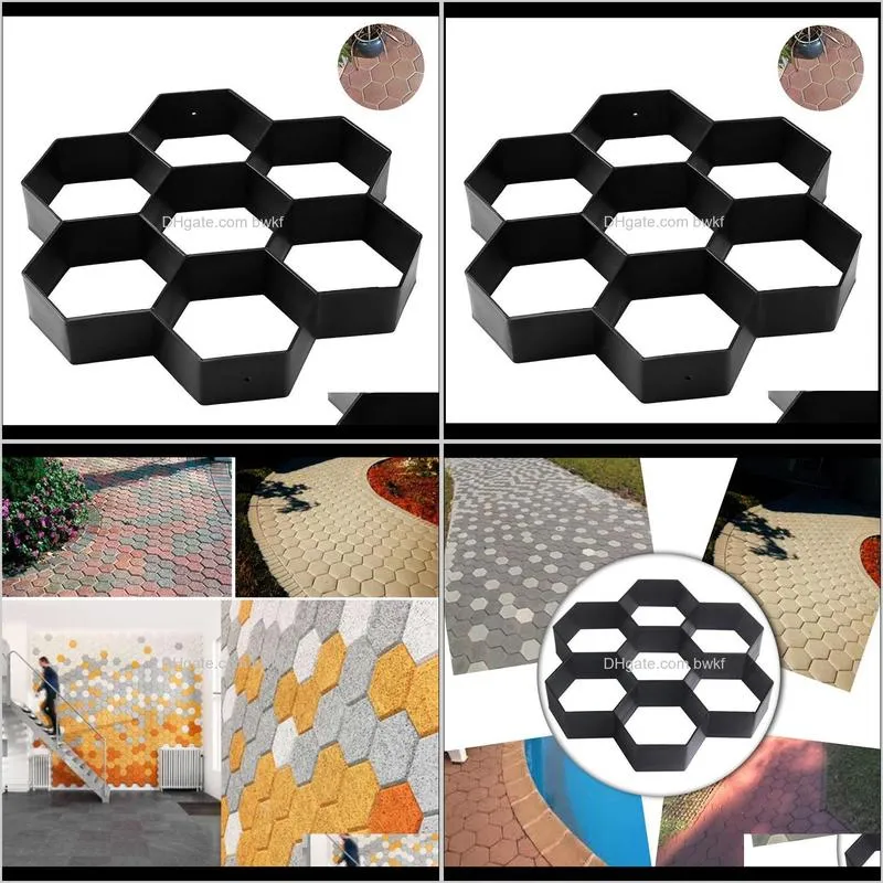 new diy patio walk maker stepping stone concrete paver mold reusable path maker mold garden paving stone molds 30*30cm