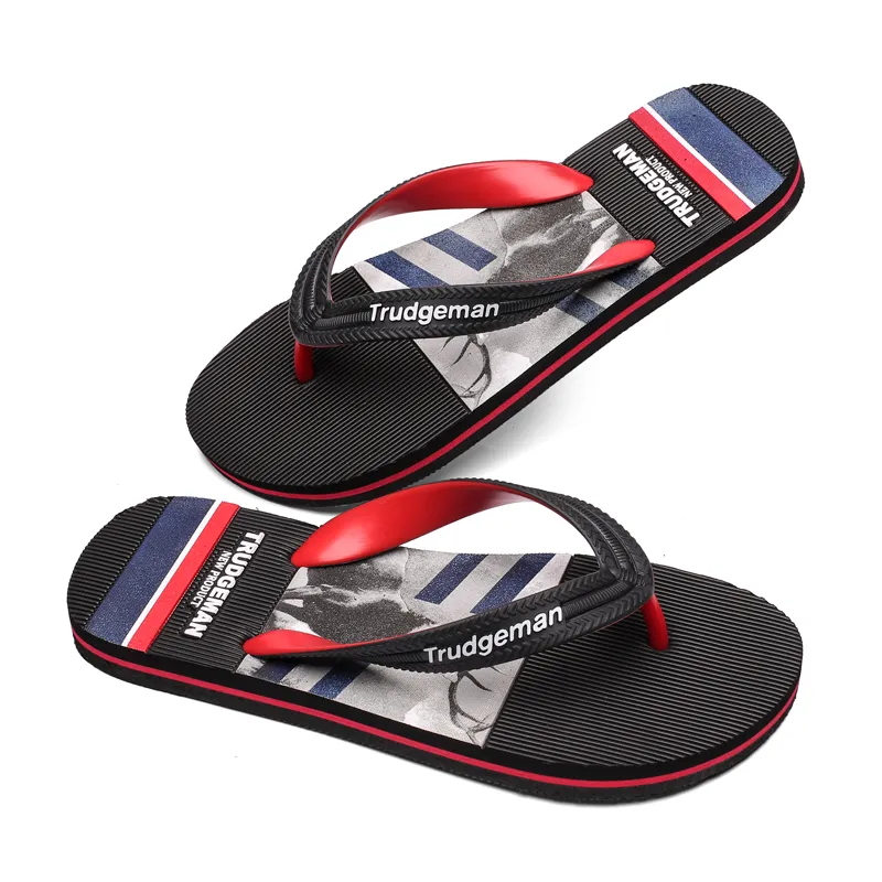 Hotsale Summer Cross-fronteira chinelos Flip Flops Leve tamanho grande flip-flop beach homens