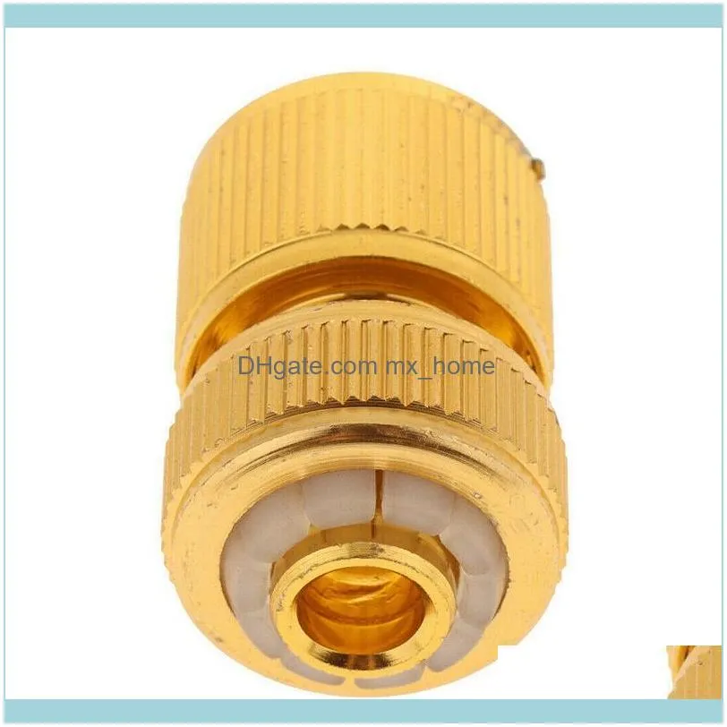 4Pcs Brass 1/2 Inch Hose Connector Garden Water Tap Pipe Quick Connect Adaptor Fitting Watering Equipments