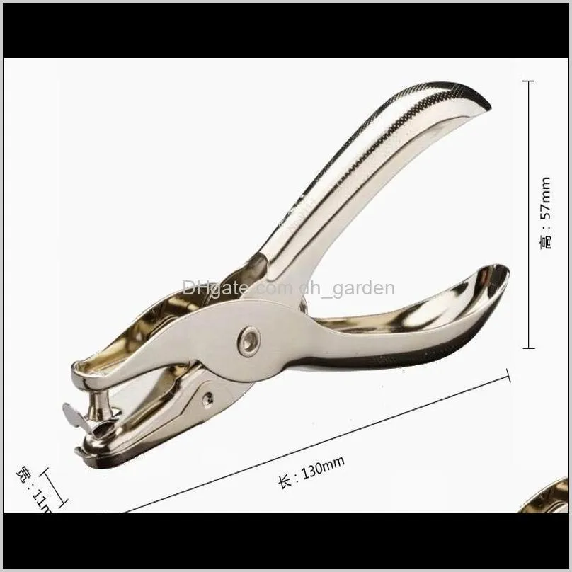 240 pcs metal 6mm pore diameter punch pliers single hole puncher hand paper scrapbooking punches 1-8 pages paper hole puncher sn2515