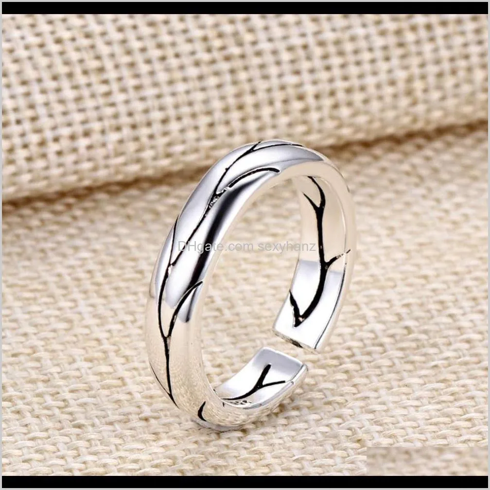 korean east gate smile face copper plated thai silver men`s old fashion opening adjustable lovers ring