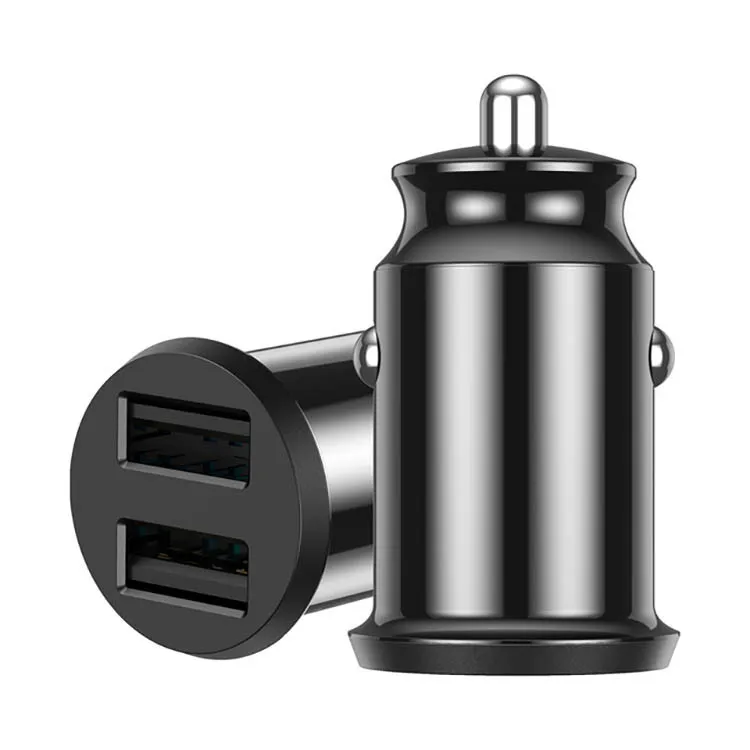 dual USB Mini Car phone Charger 3.1A Cars chargers ABS car charger Intelligent split protection