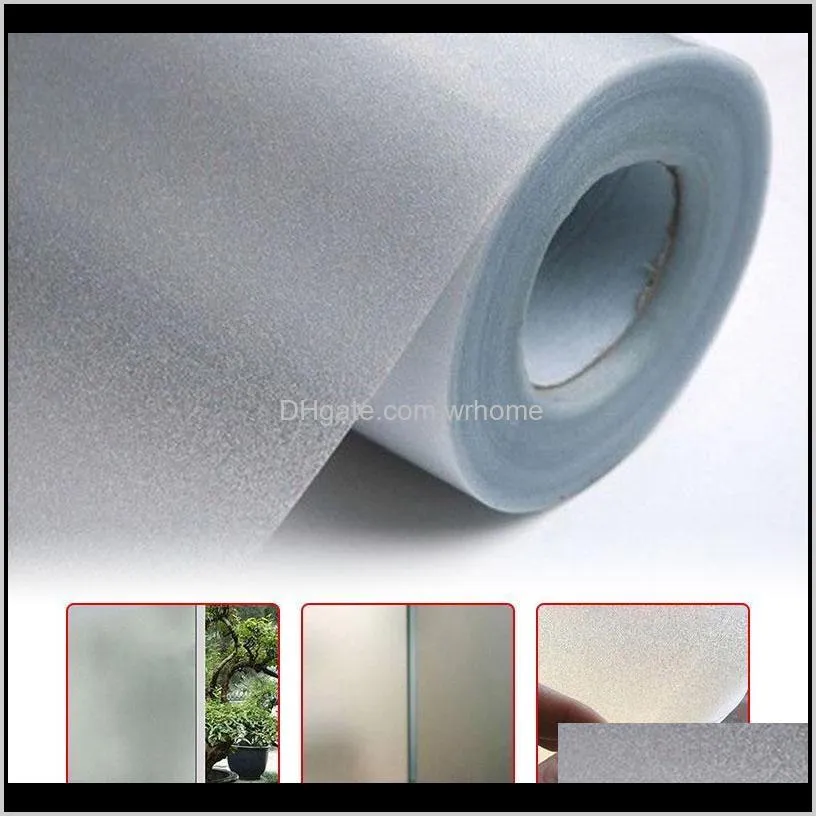 1Roll Frosted Privacy Home Bedroom Bathroom Glass Window Film Vinly Sticker Deco Wallpapers