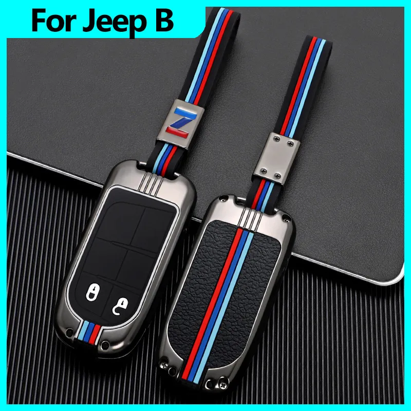 New Keychain Full Car Key Cover For Jeep Cherokee Zinc Alloy Protect Shell Auto Modification Accessories