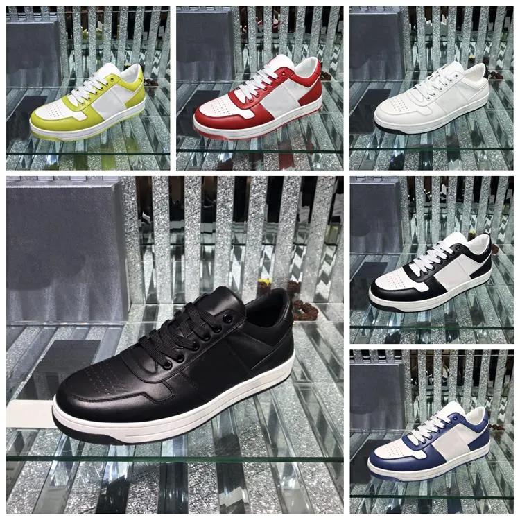 Luksusowe buty Casual Solid Color Marka Projektant Sport Moda Skóra Najwyższej jakości PU Par Size38-45
