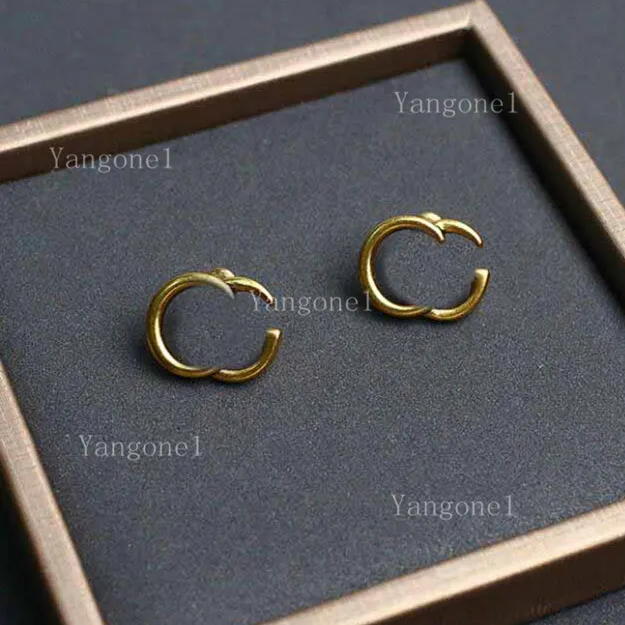 Boucles d'oreilles de lettre de charme de mode pour dame femmes fête amoureux de mariage cadeau fiançailles bijoux de luxe pour la mariée Saint Valentin