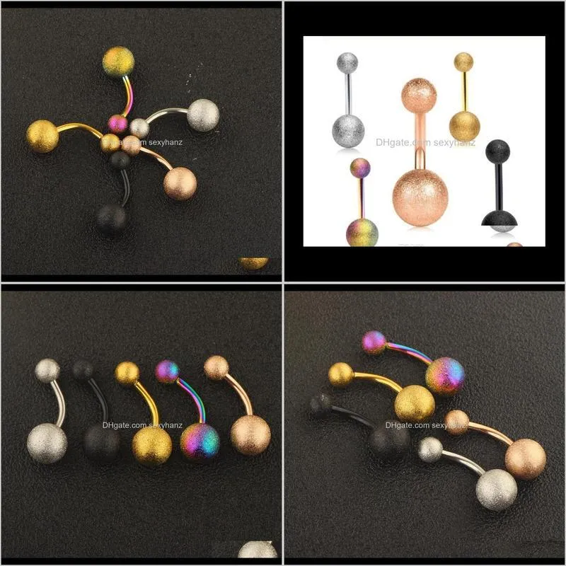 2019 new belly button ring surgical steel 14 gauge navel bar piercing rings cartilage earring body jewelry 5 colors