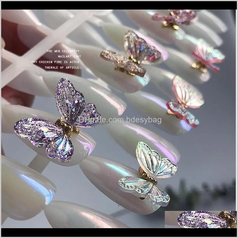 resin butterfly accessories flying butterflie agile butterfly new year`s metamorphosis manicure butterfly jewelry in the twinkling of an