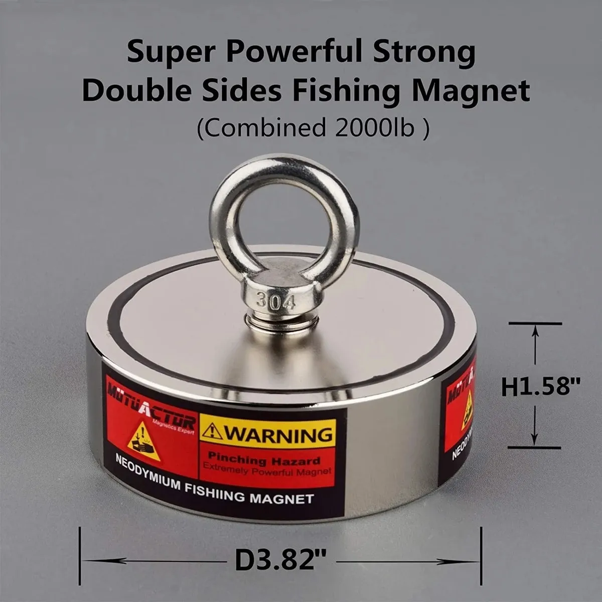 Wholesale Outdoor Fishing Magnet Kit Super Big Double Sided