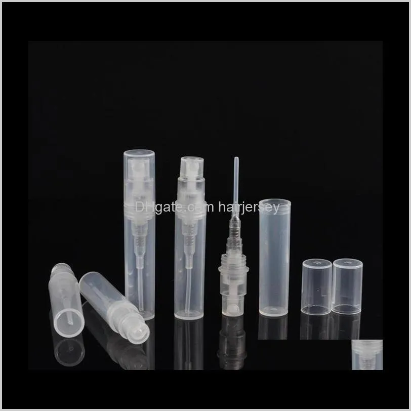 3ml atomizer empty clear plastic bottle spray refillable fragrance perfume scent sample bottle for travel party makeup
