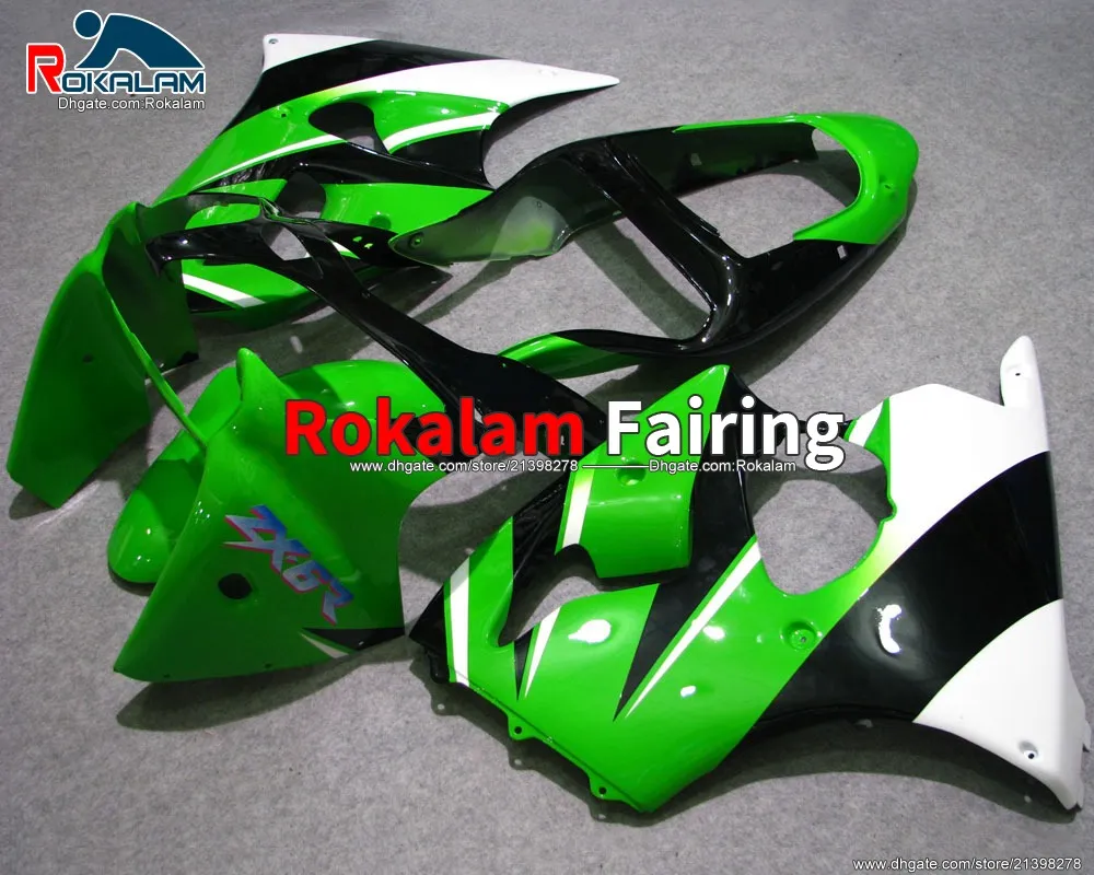 For Kawasaki Ninja ZX6R ZX 6R 00 01 02 Fairings 2000 2001 ABS Plastic Bodywork Aftermarket Motorcycle Fairing Parts (Injection Molding)