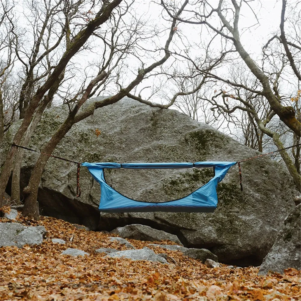 Details about   Single Sun Protection Hammock Inflatable Mattress Mosquito Net Hammocks Sets 