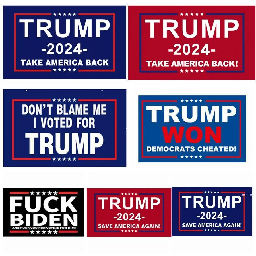 Trump 2024 Amerikan Geri Araba Çıkartmalar Almak Polyester Amerikan Kaydet ABD Presidentiail Trumps Sticker Dekoratif ZZF13158